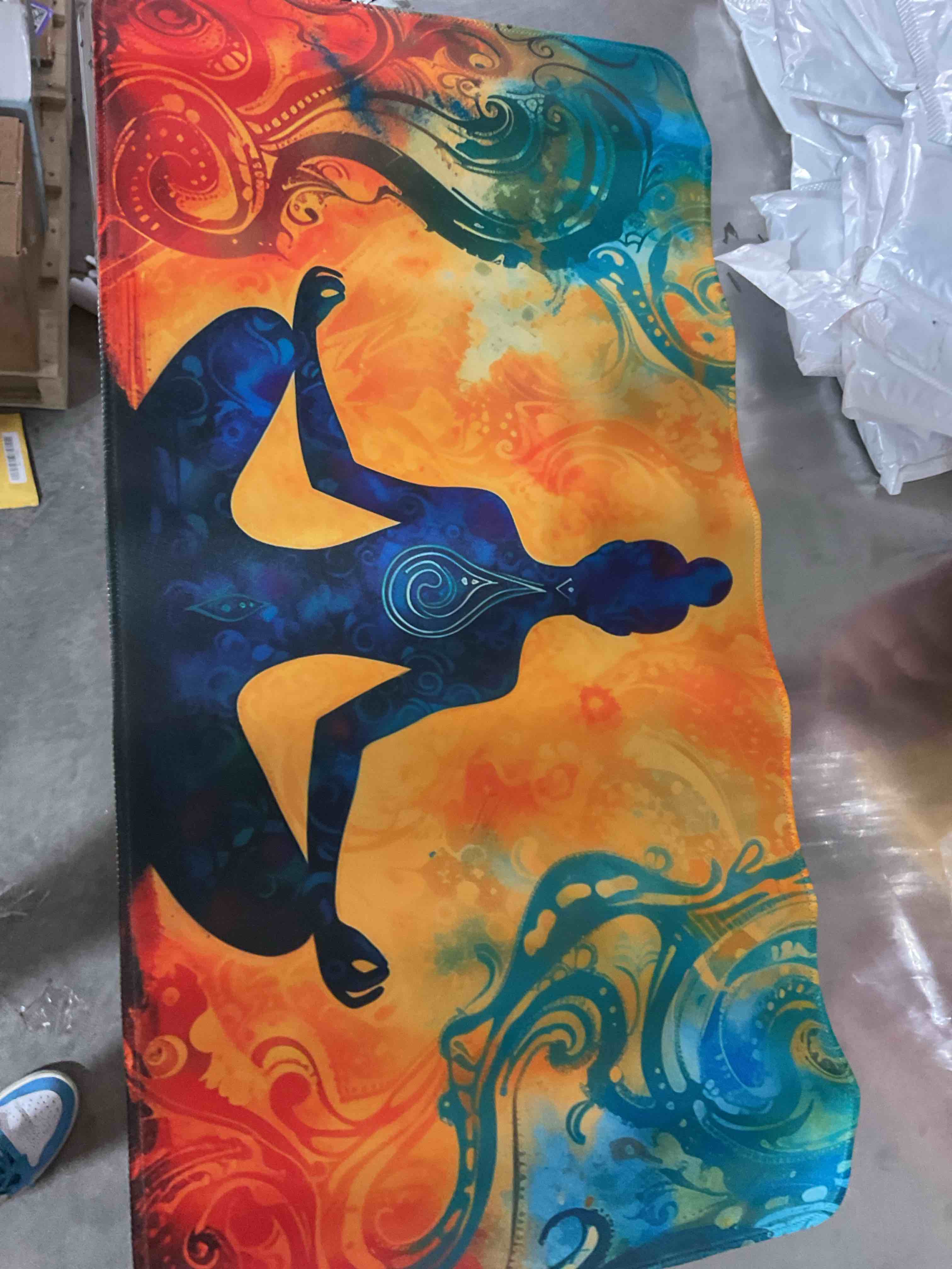 meditation yoga large gamer mat