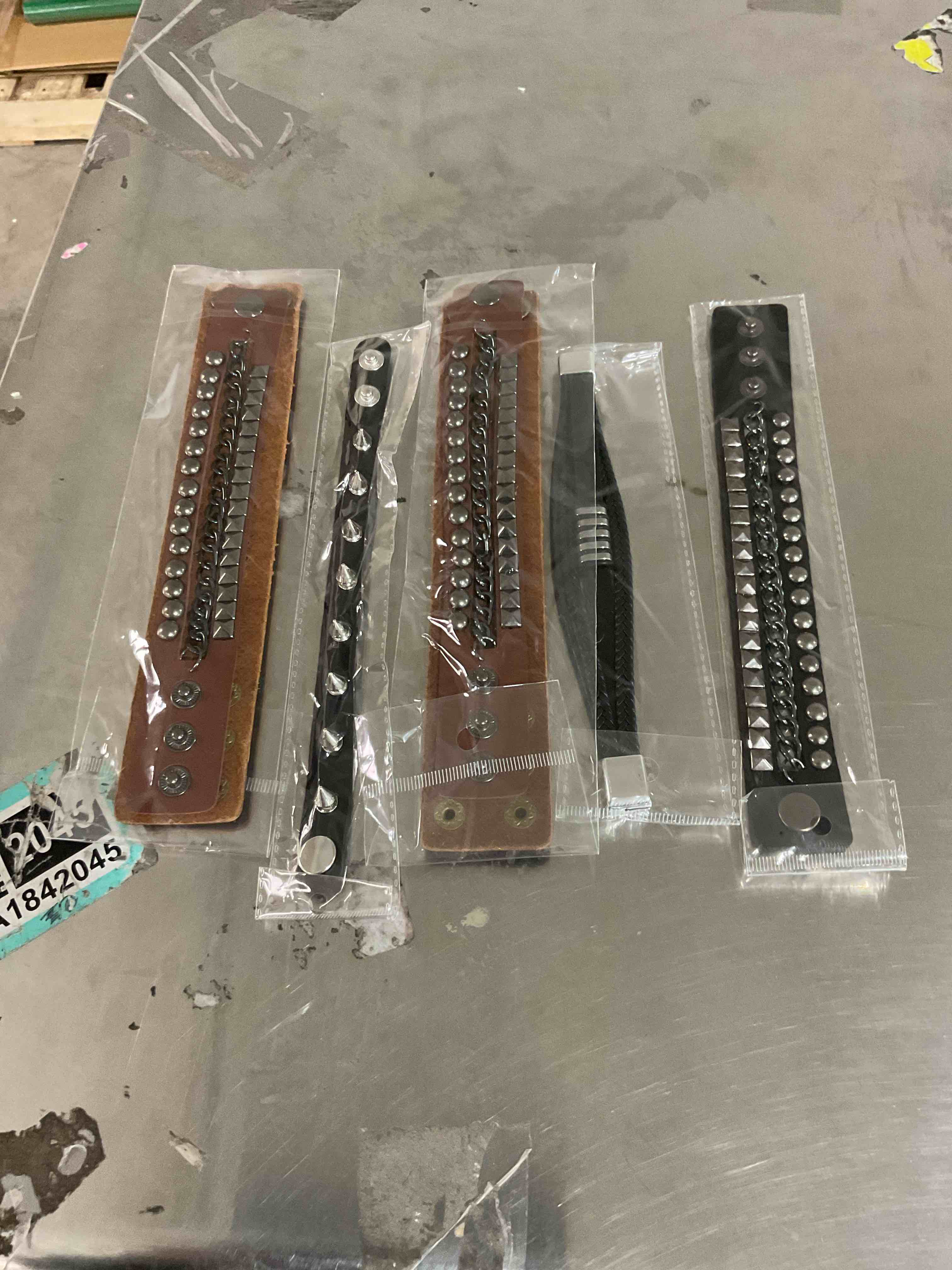 assorted leather adjustable bracelet