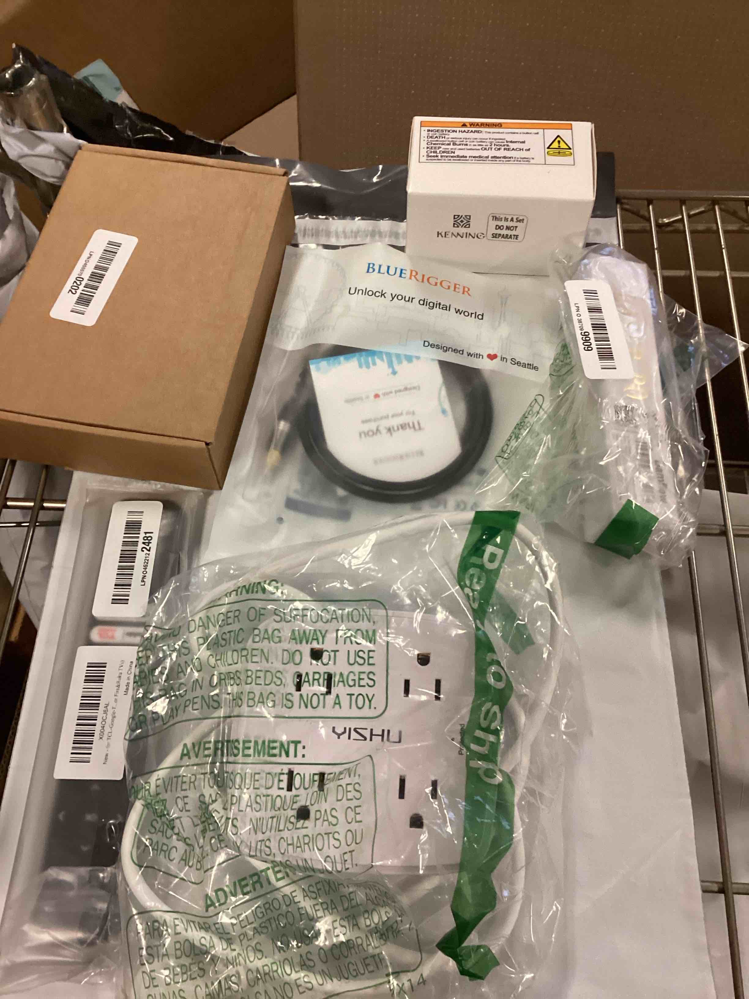 Assorted items Cables and more