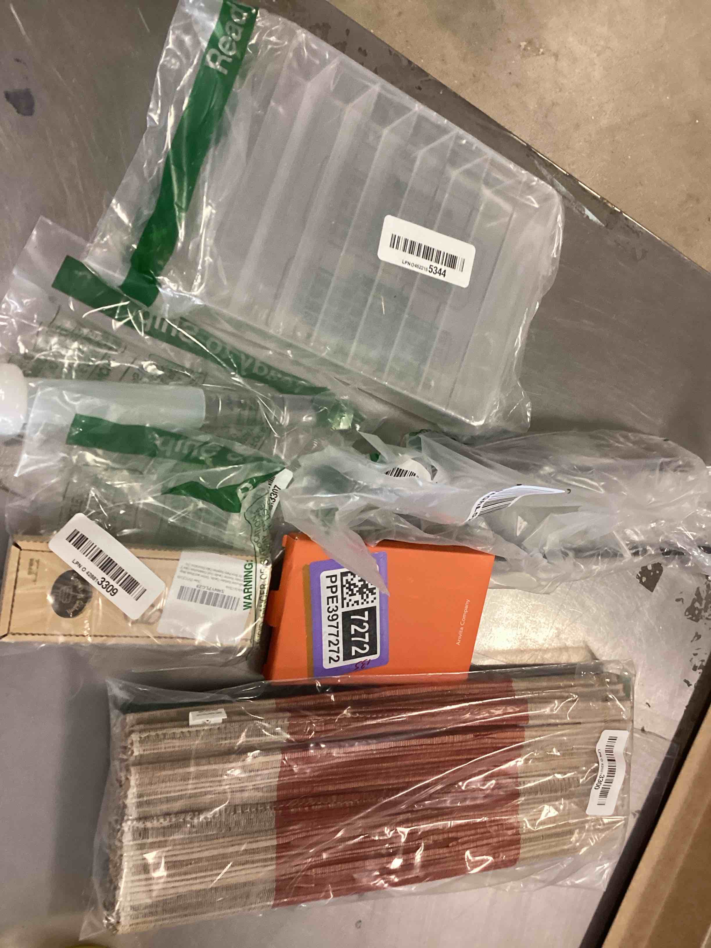 Assorted items ,Support for hand towels .and more