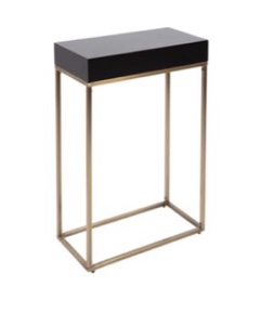 Karlsen Wood and Metal Narrow Side Table 