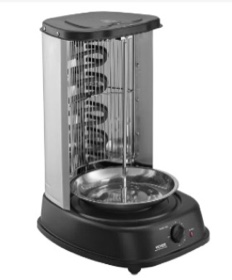 Stainless Steel Shawarma Grill Machine Vertical Gyro Rotisserie Doner 