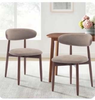 Upholstered Solid Wood Dining Chair Side Chair 