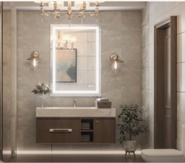 LED Lighted Bathroom Mirror 20”X28”