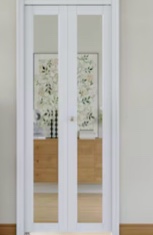 1-Lite -Lite Mirrored Glass Bi-Fold D 24 ” inch 