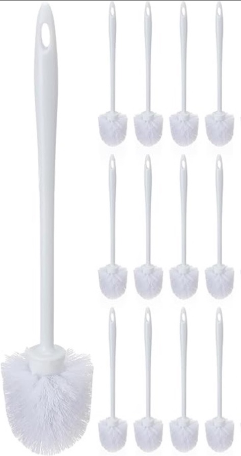 12 Pack Toilet Brushes -White