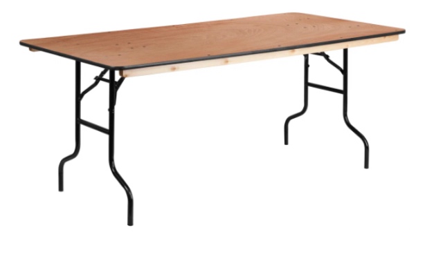 Marcott Rectangular Wood Folding Event Table