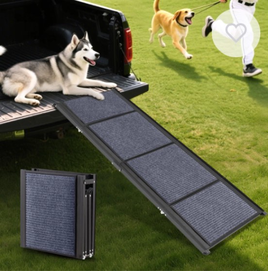 Folding Aluminium Dog Ramp For Car With Nonslip