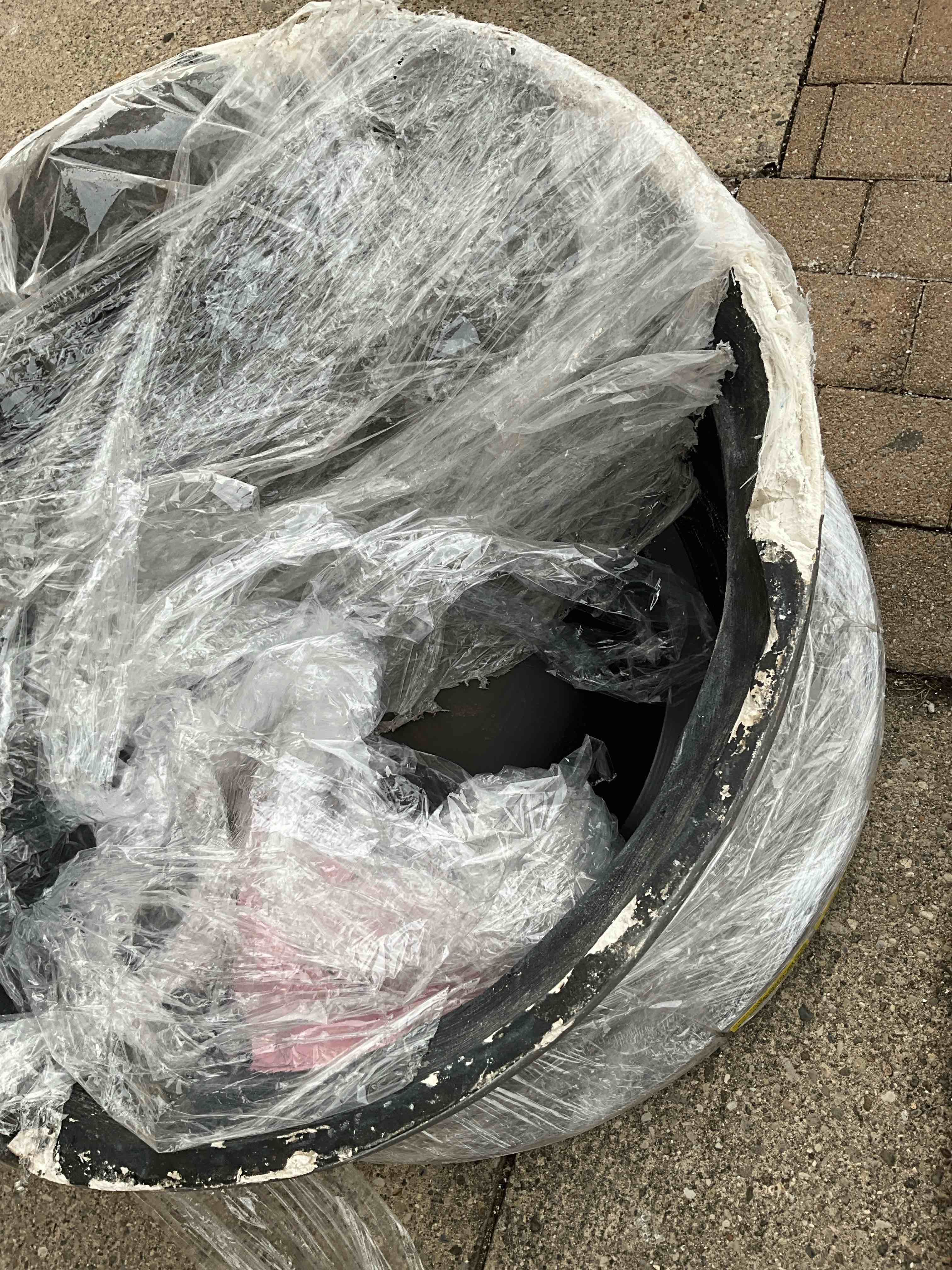 Round Stone Propane Fire Pit Table