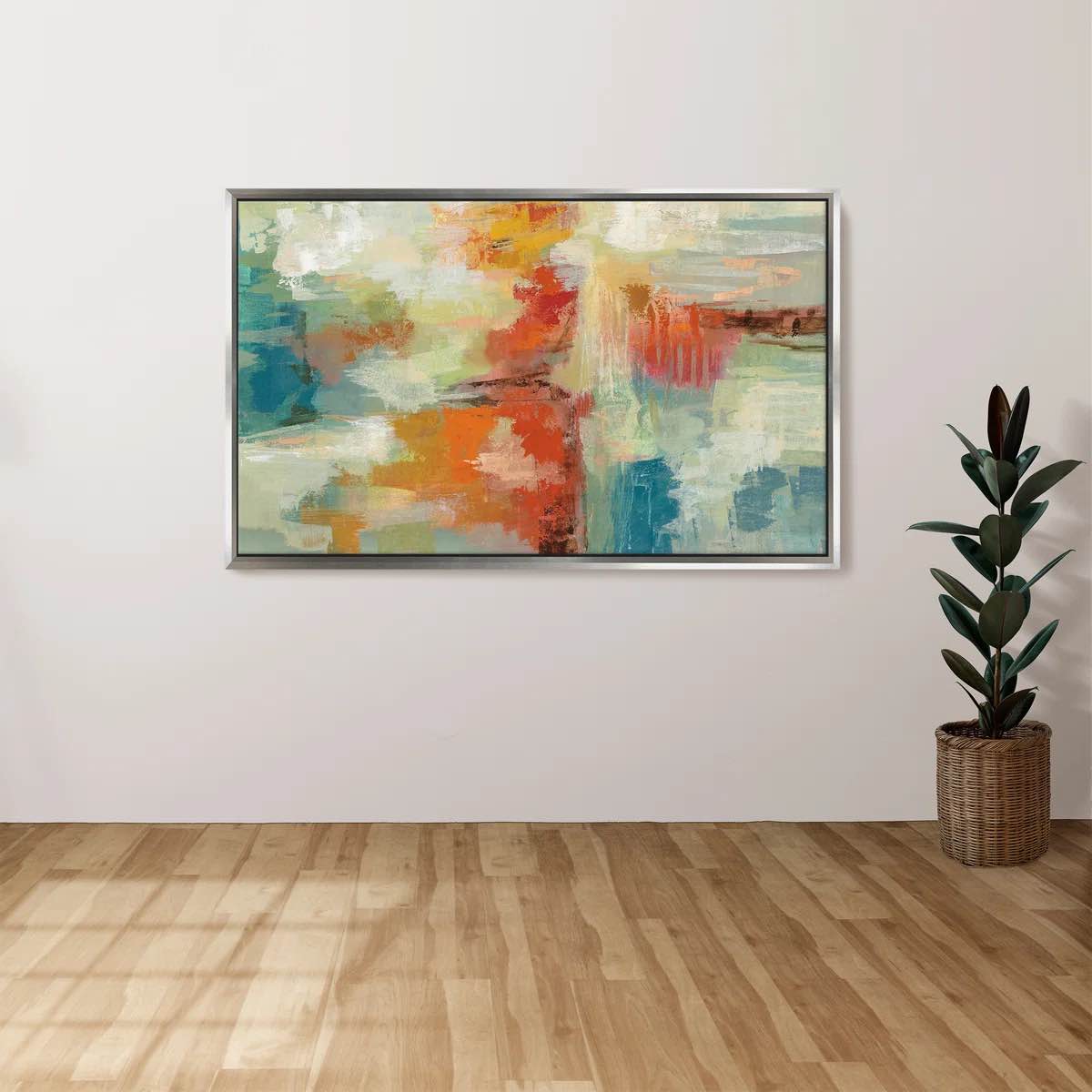 Coral Reef by Silvia Vassileva Print on Canvas in a Floater Frame