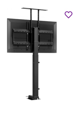 Motorized TV Lift Stand, 120 Ibs max Load Adjustable TV Lift Stand 