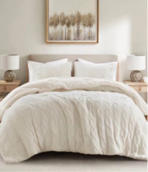 Riordan Waffle Knit Chenille Comforter Set