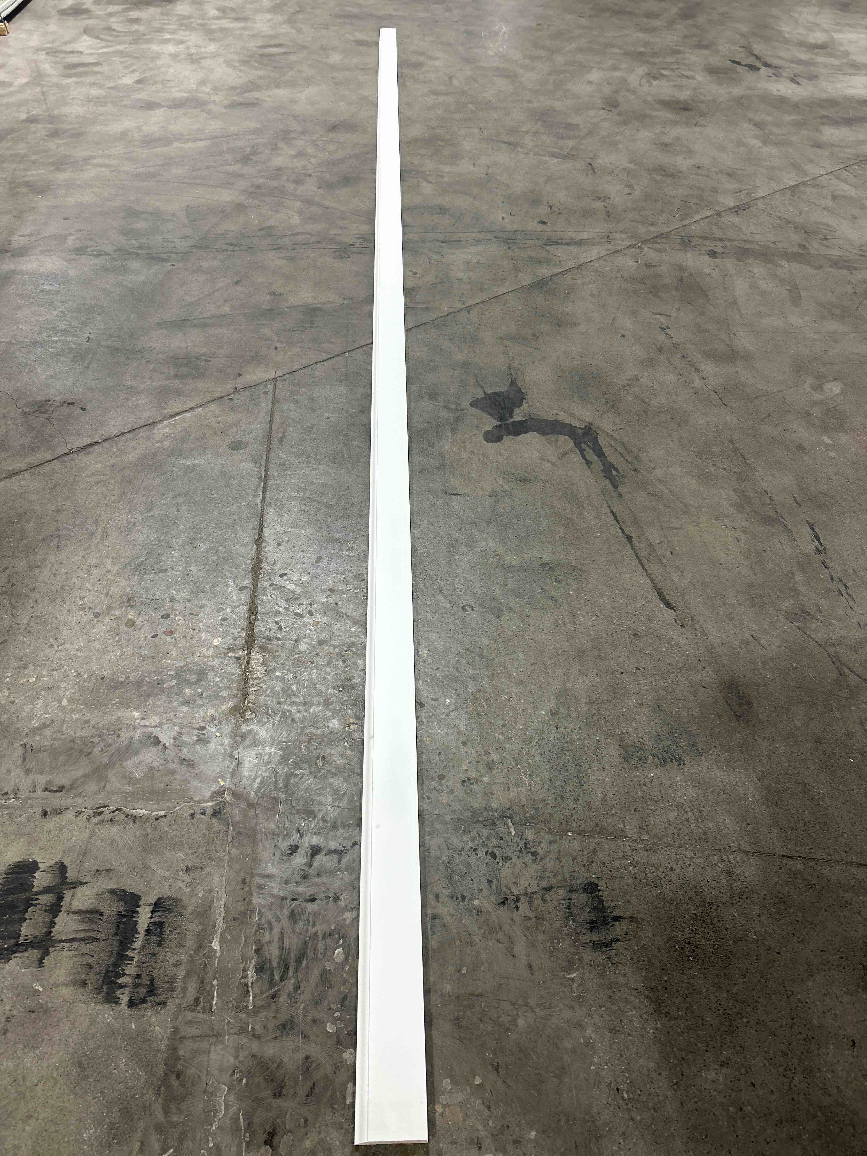 mdf white primed baseboard 3.5”x16’ .5” thick 