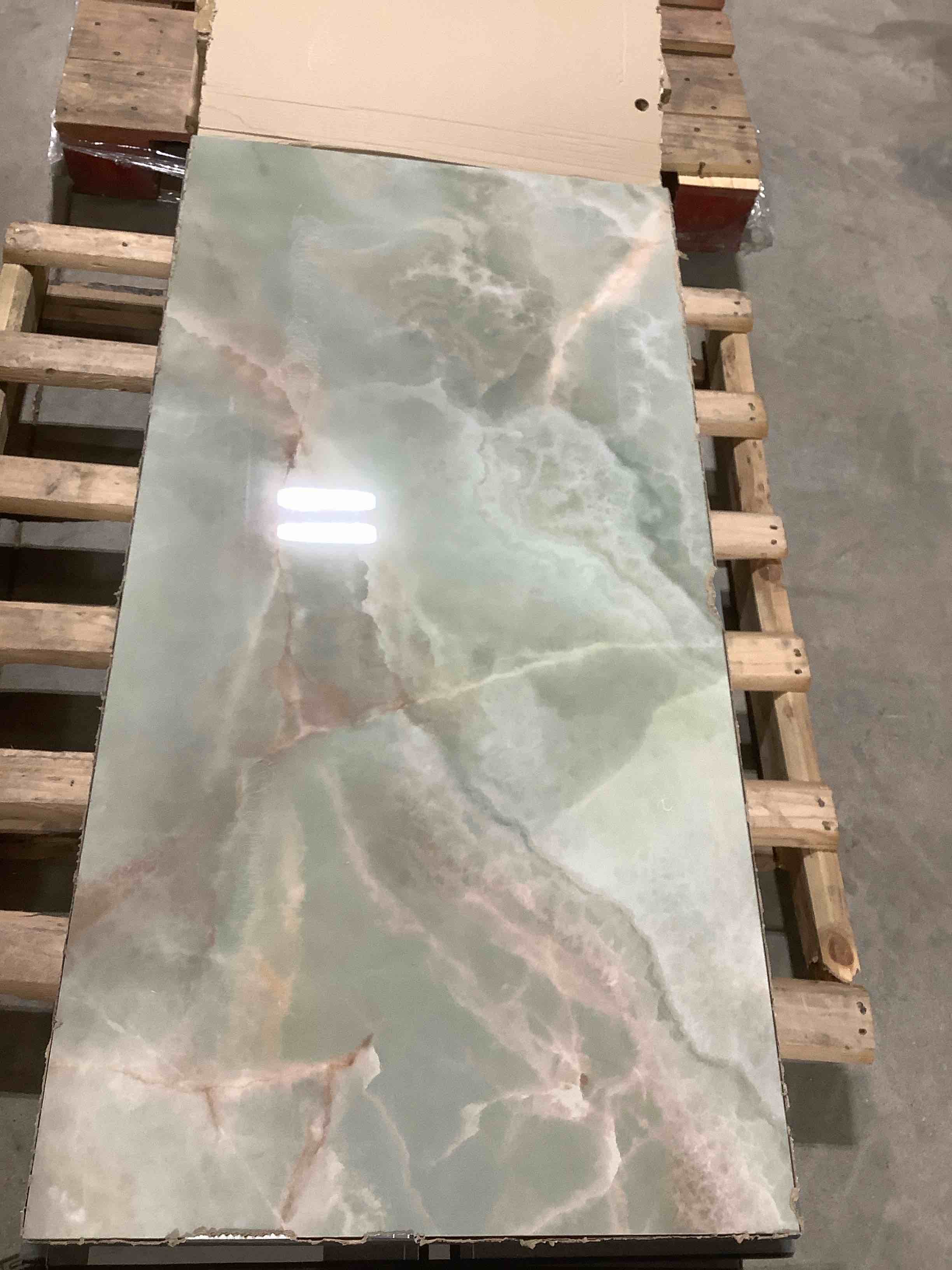 24x48 premium porcelain tile hd aura green polished 112 sq ft