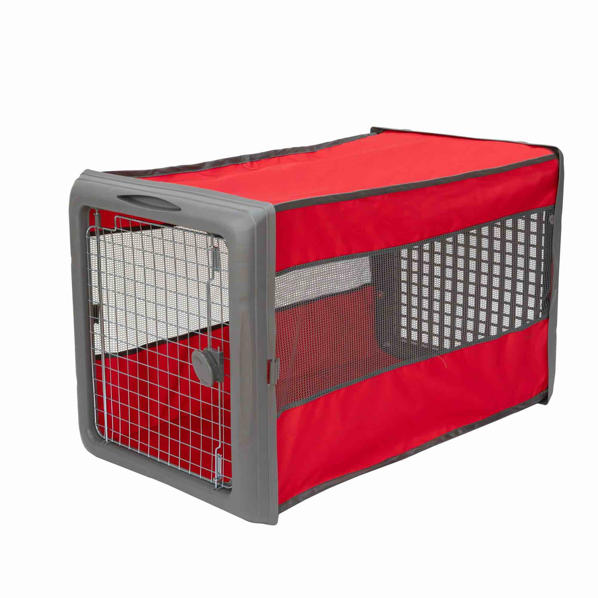 SportPet Large Dog Crate, Portable Pop-Up Travel Kennel
