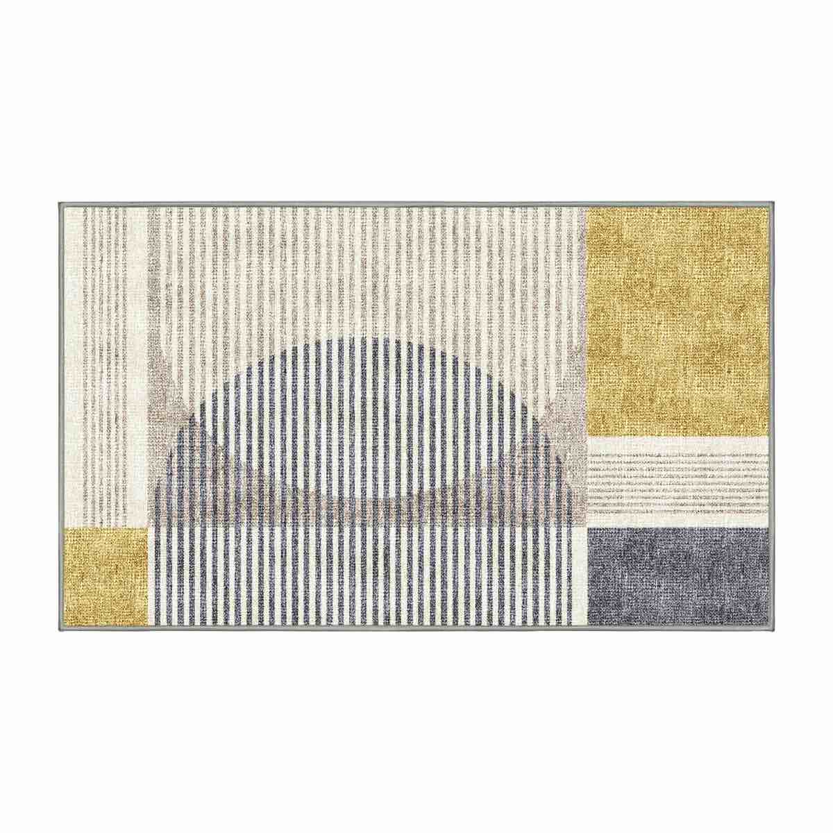 Marcio Hand Loomed Washable Abstract Indoor Rug