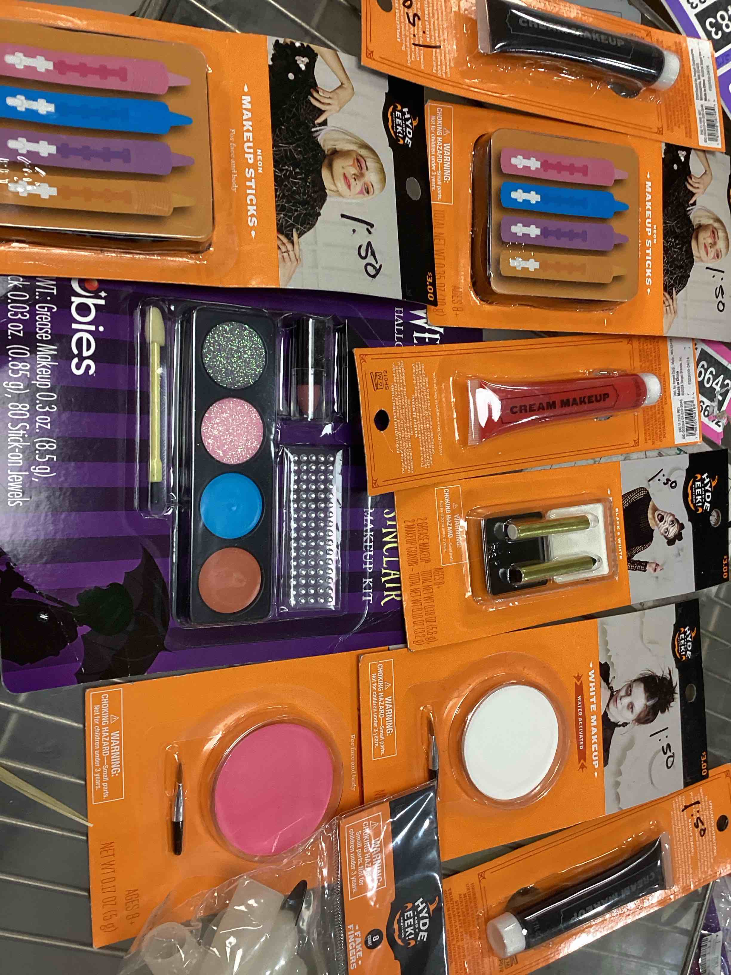 Various articles makeup from Hallowed