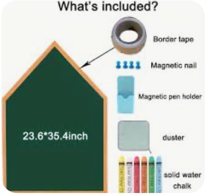 This is a self-adhesive magnetic chalkboard kit