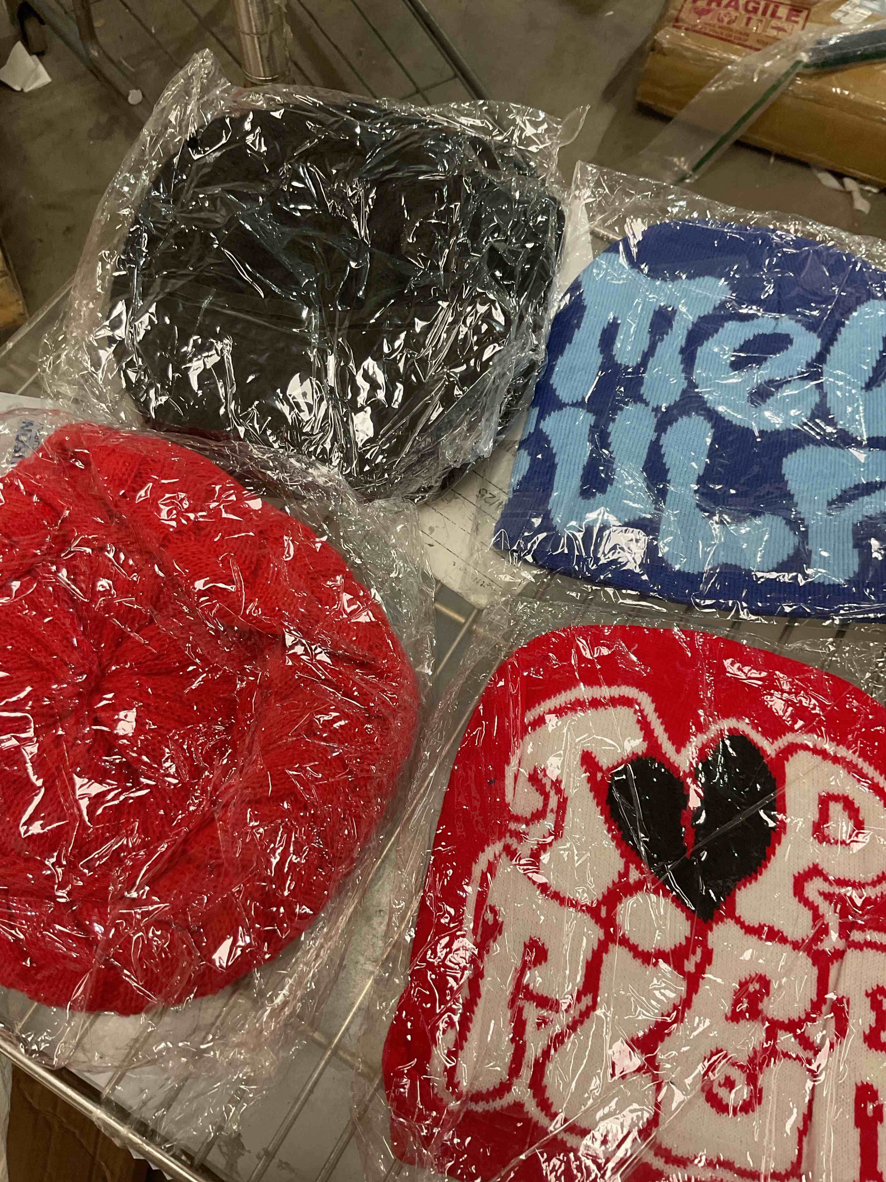 Cold hats different styles 4 pcs