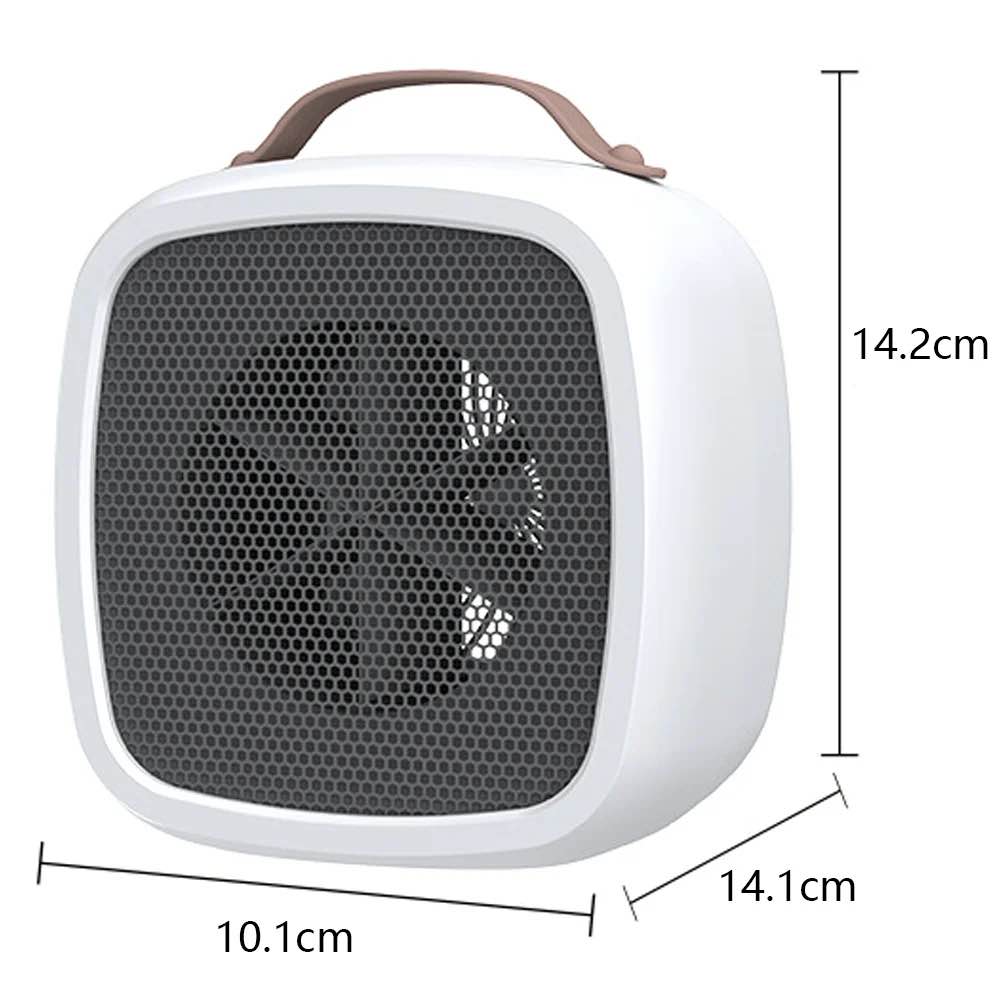 Portable Fast Heating Small Space Heater with Tip-over and Overheat Protection for Bedroom, Office, Room, Desk, and Indoor Use