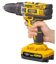 Yunxi, 21V Yunki, Lithium Cordless Electric Screwdriver Drill 
