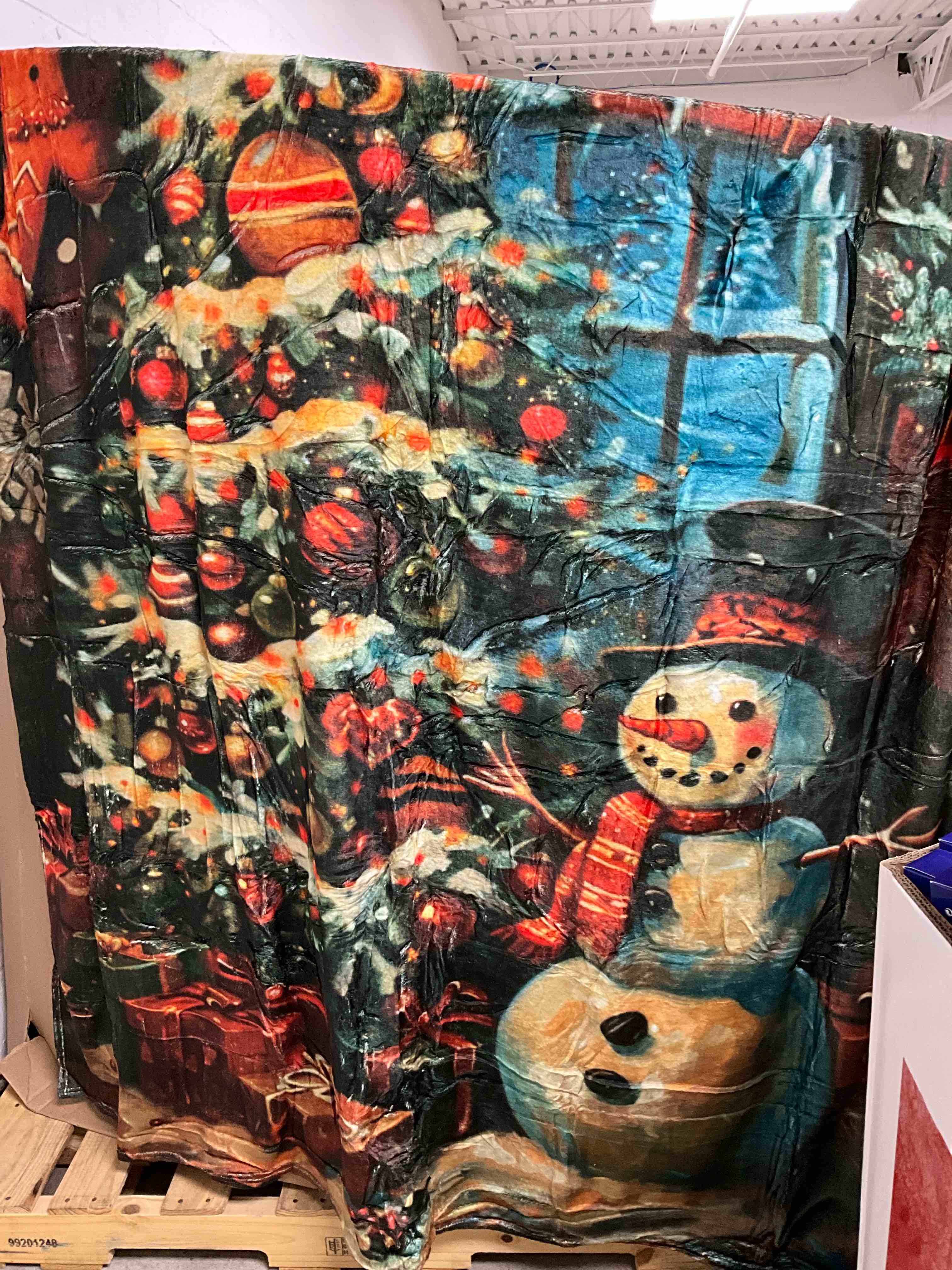 1 pc christmas tree blanket-snowman gingerbread