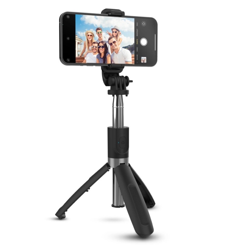 SnapShot Wireless Selfie Stick + Tripod | Black