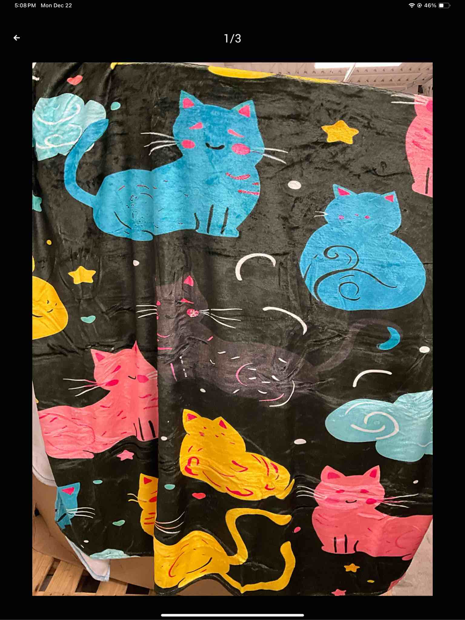 cats flannel throw blanket warm cozy soft