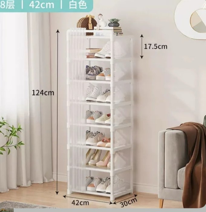 Curtain diaphragm shoe cabinet-42