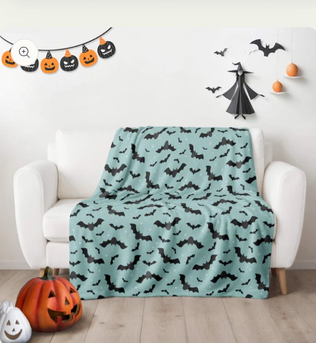 Halloween Blanket - Bats