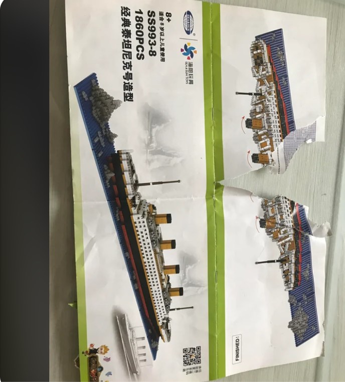titanic model from Sea and Sun toys