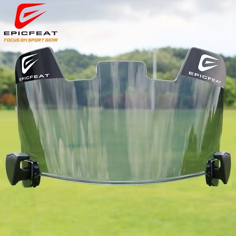 EPICFEAT-football Visor Football Mask Visor Professional Football Mask HD Optical UV Protection Anti-glare Anti-blinding Strap Mounting Accessories for Youth And Adults