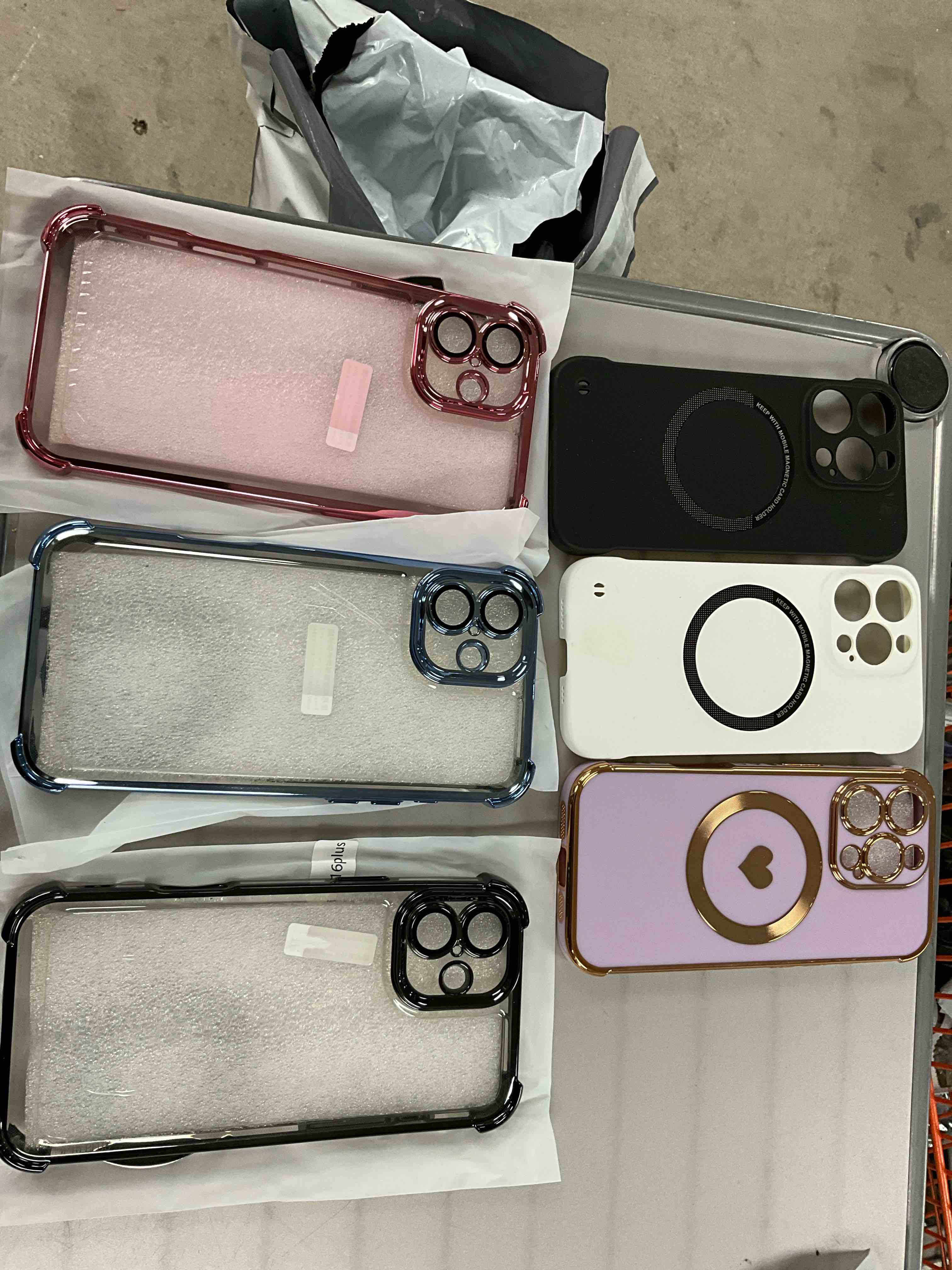 Assorted iPhone cases (assorted colors) 5 pcs