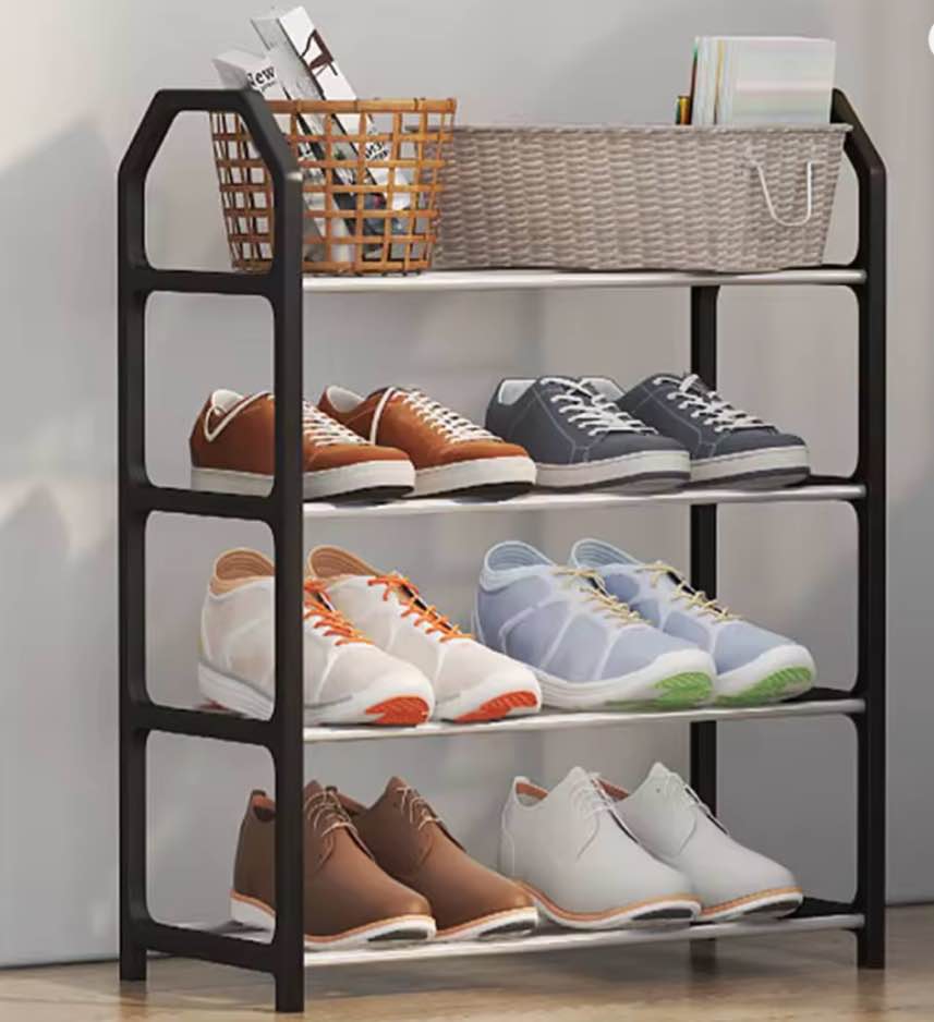 4 Floor Assembly Creative Home Shoe Rack Dormitory Door Storage Rack Storage Shoe Cabinet Components Home Supplies