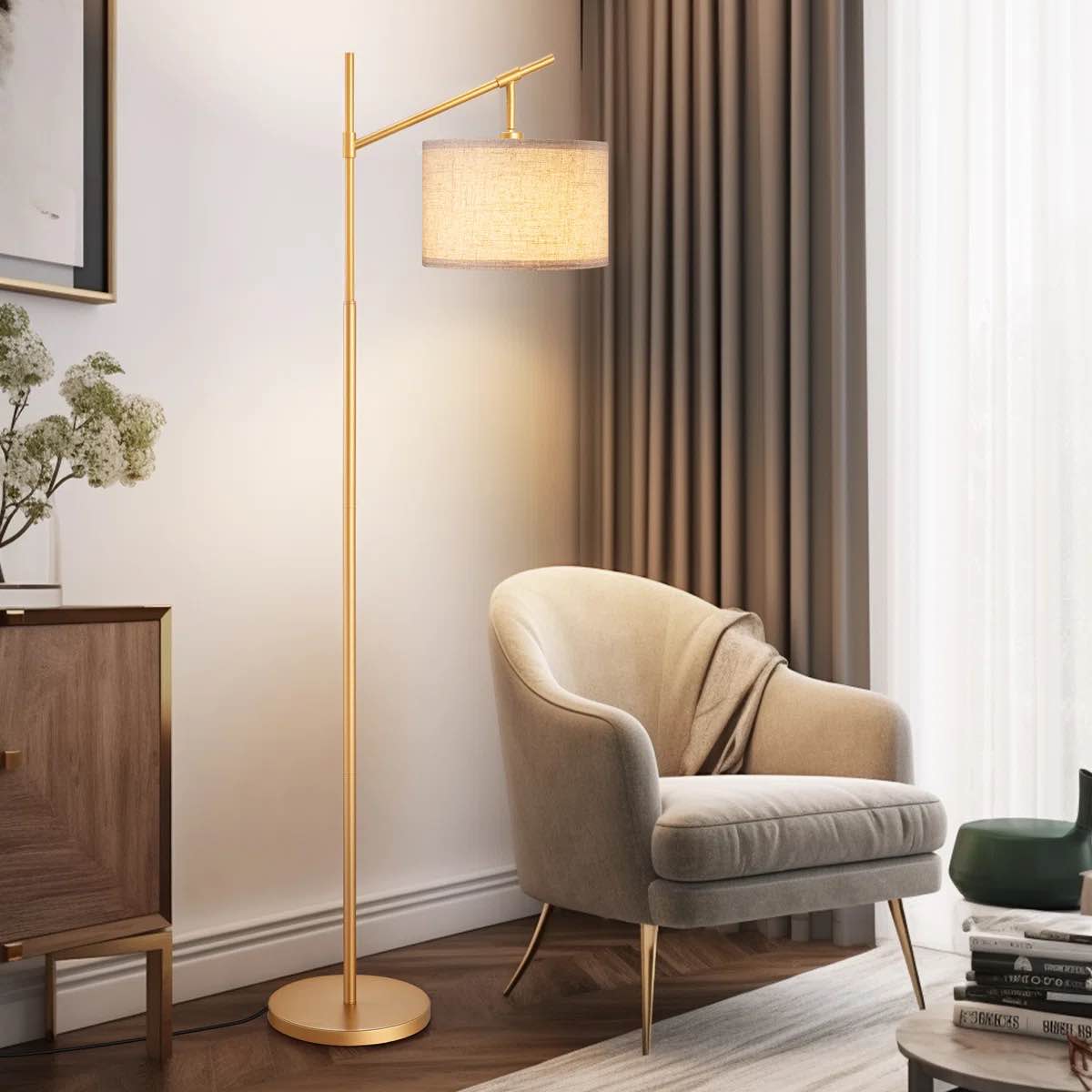 Banty 63.8'' Arched/Arc Floor Lamp