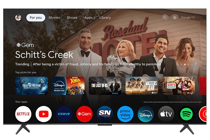 TCL 65’’ QM6K SERIES QD-MINI LED QLED 4K UHD SMART TV WITH GOOGLE TV – 65QM6K