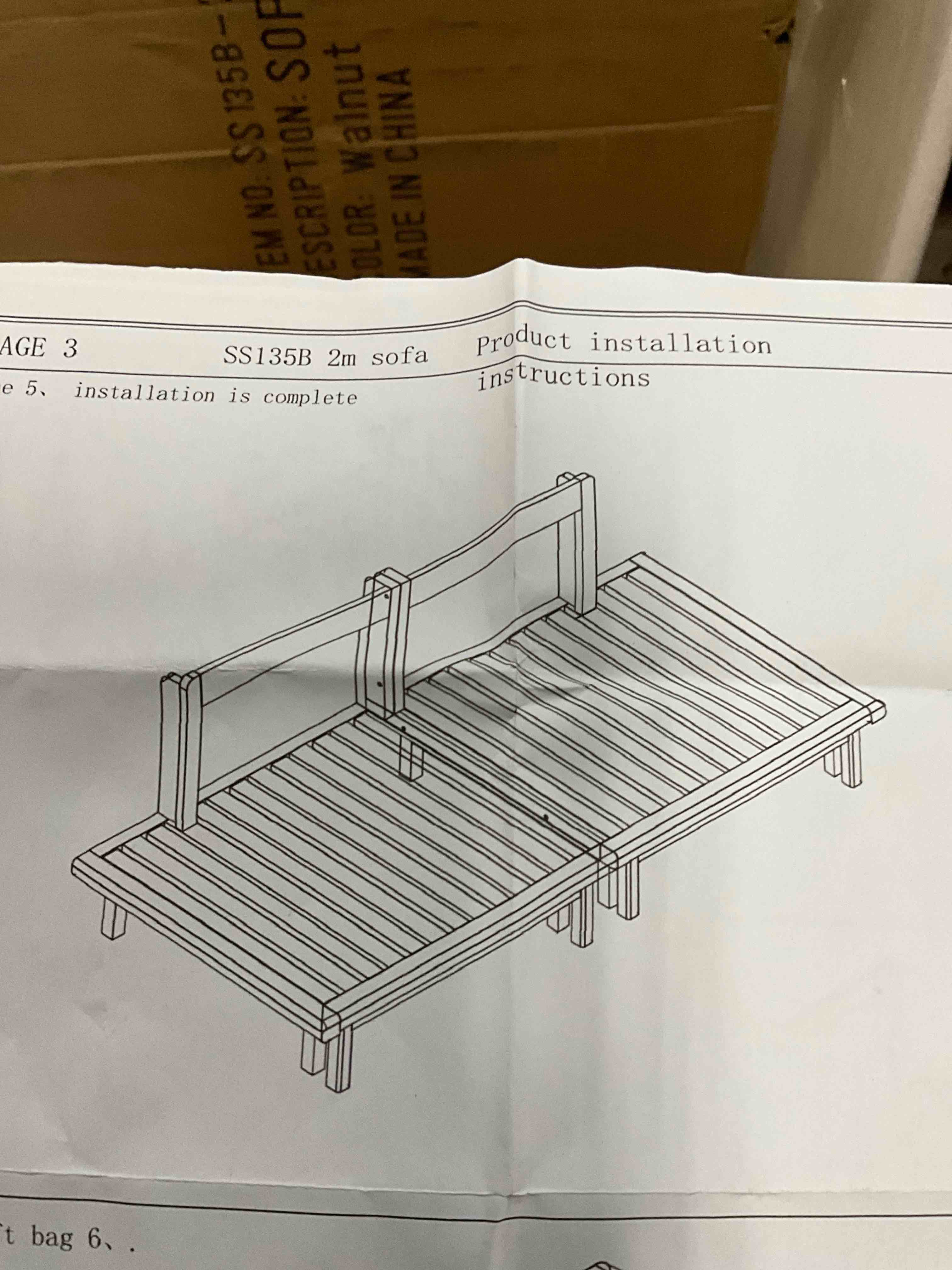Walnut Solid Wood Frame Of The Sofa