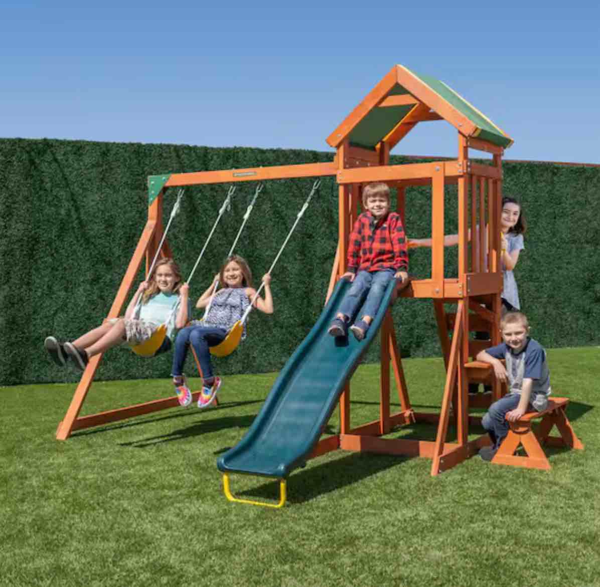 Sportspower Scottsdale Wooden Swing Set 