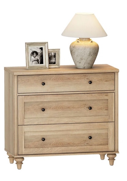 Scarlett Nightstand For Bedroom With 3 Drawers, Mid Century Modern 1 Single Drawer