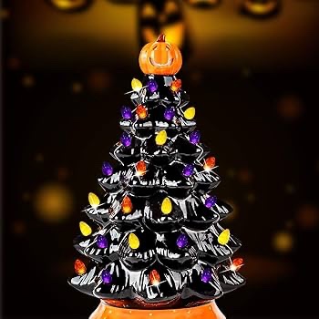 15 inch Halloween ceramic tree
