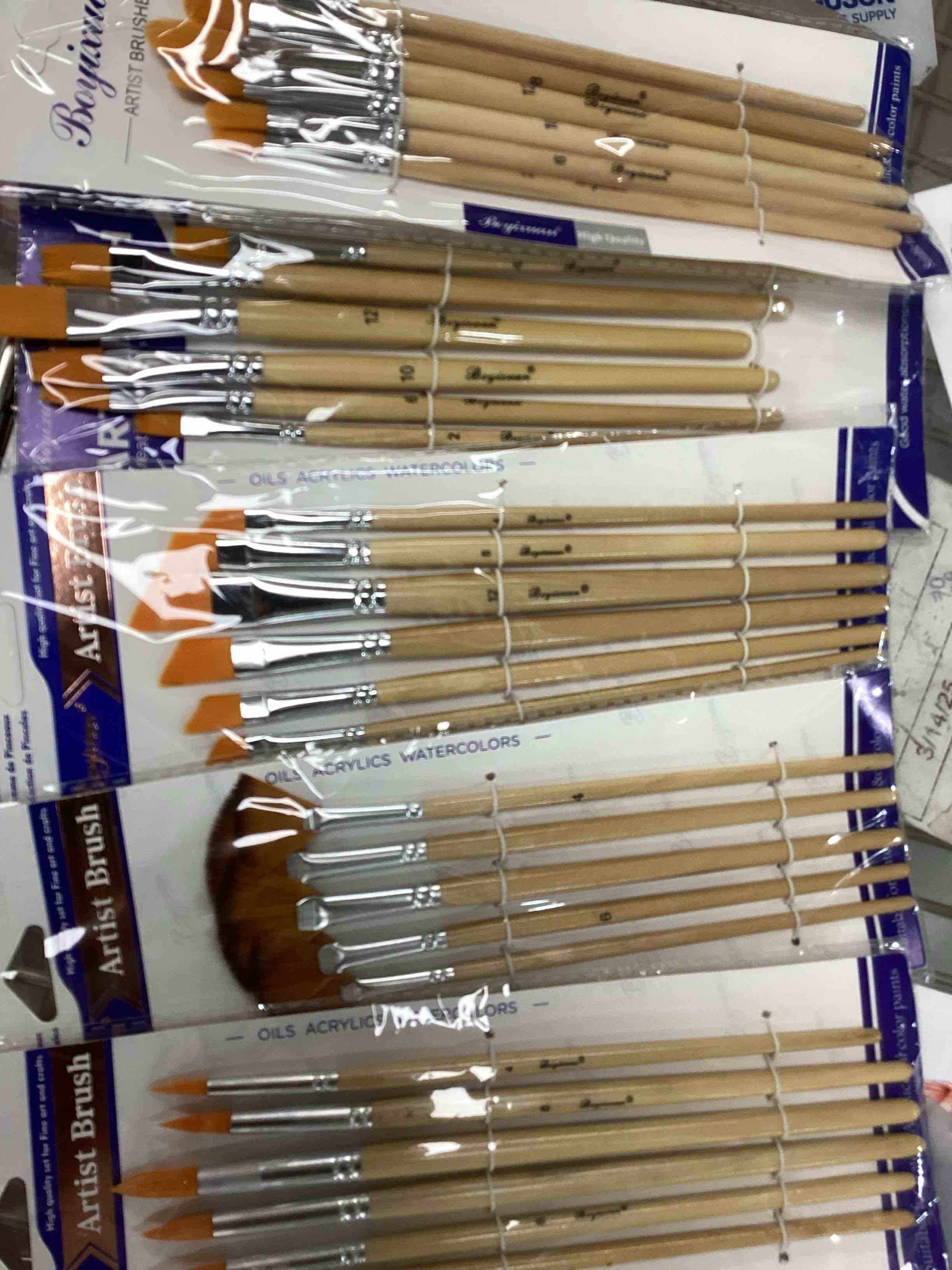 Boyixuan Artist Brushes diferente 5 pcs 