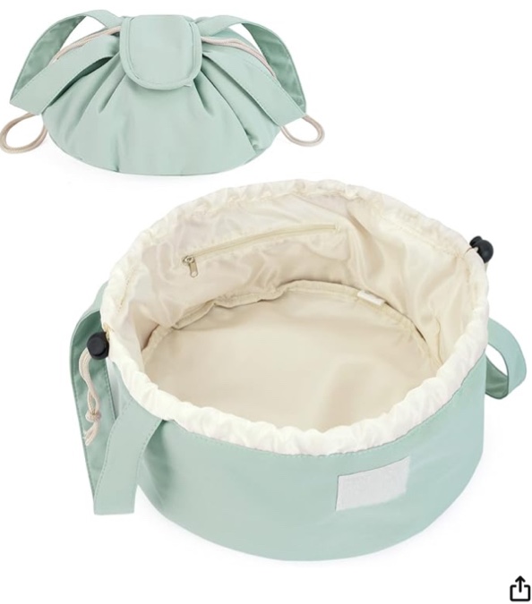 Narwey Barrel Drawstring Makeup Bag