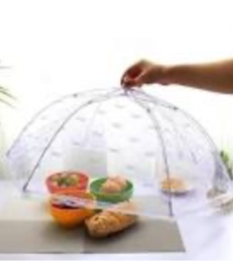 Fondable umbrella net cover foldable Food cover Dining table  3 pcs 