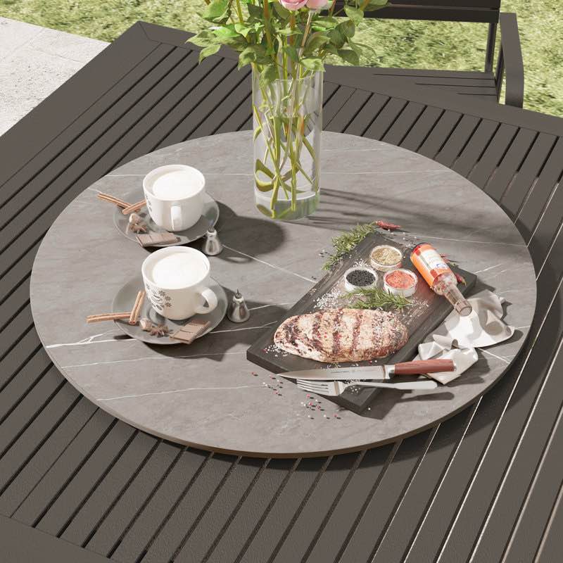 Sintered Stone Lazy Susan (Table Not Included)