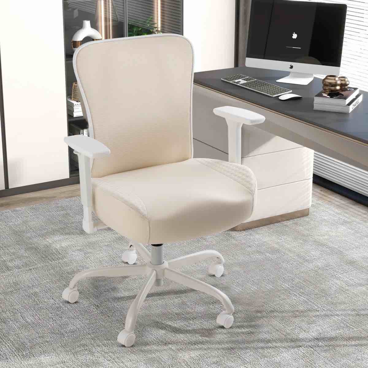 Wide Thick Seat Office Chair 500lbs Heavy Duty 3d Armrests Adjustable