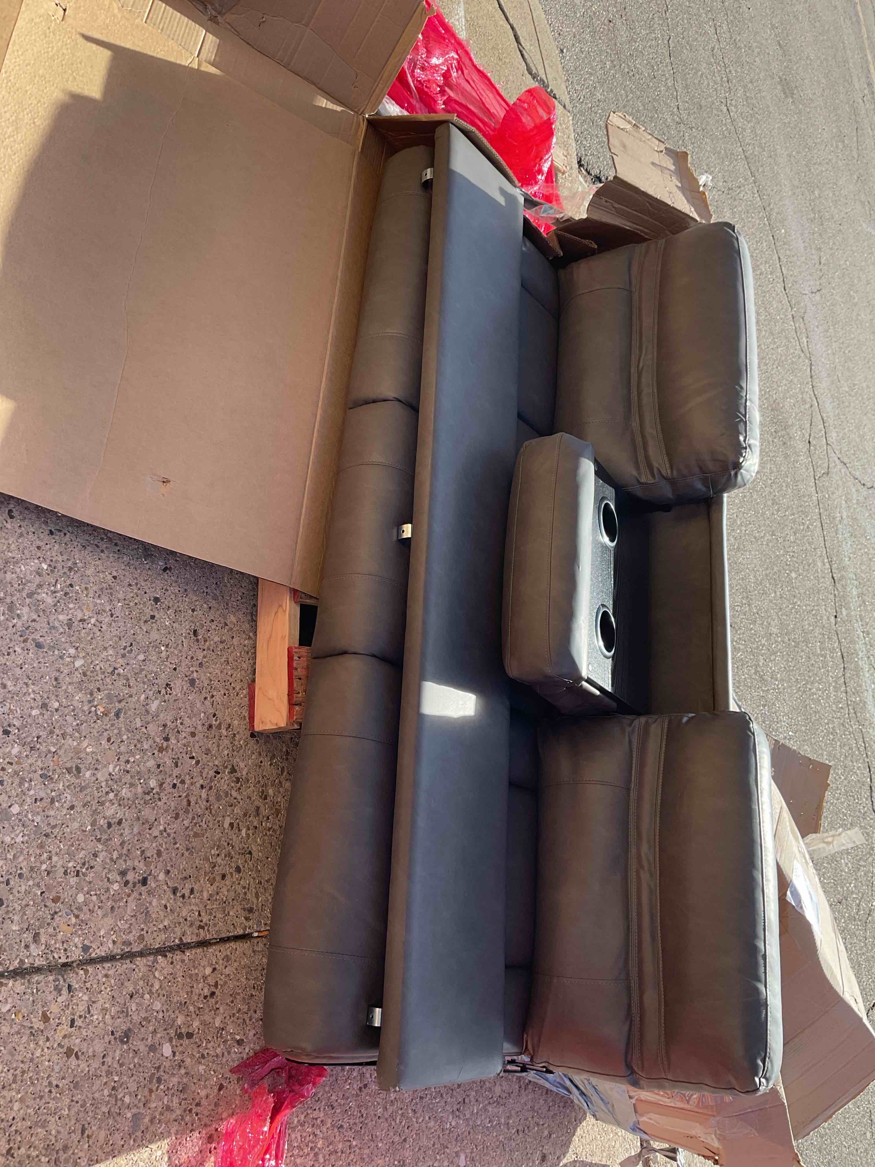 replacement Couch top gray leather