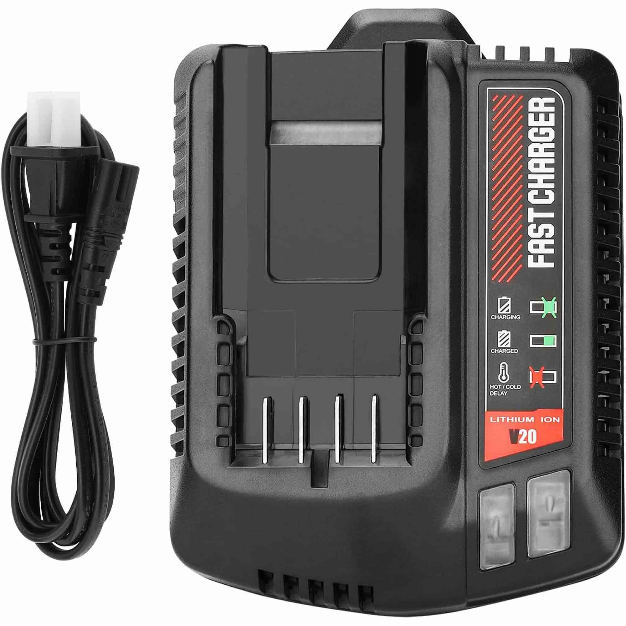 CRAFTSMAN® V20* Lithium Ion Battery Charger with Led Charging Indicator