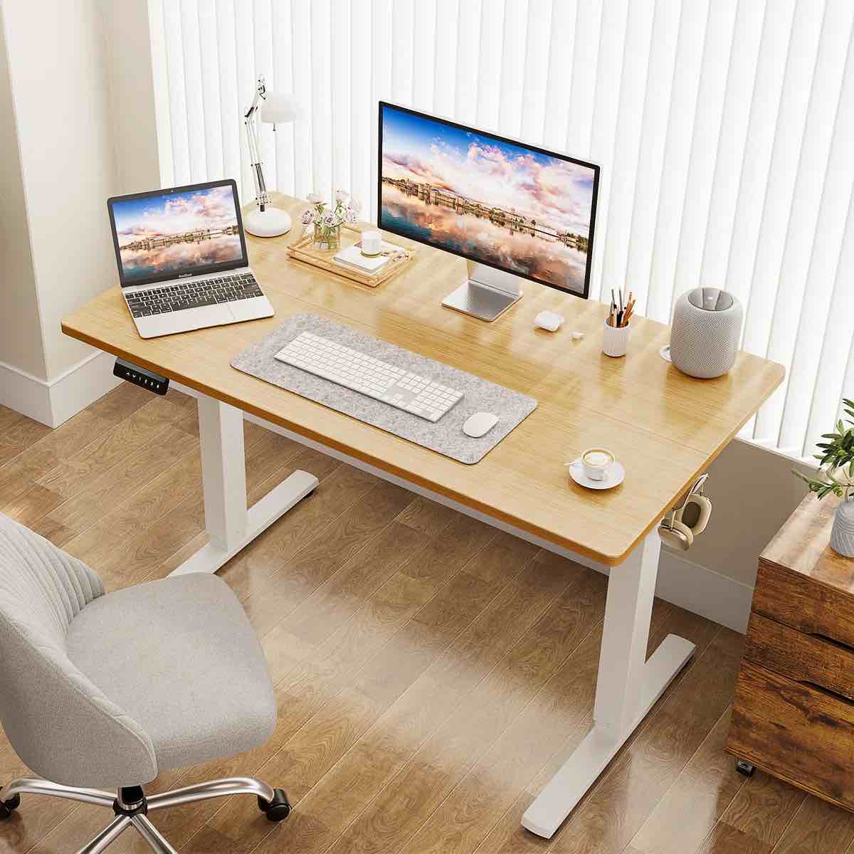 Height Adjustable Standing Desk About 48”L x 24”W 