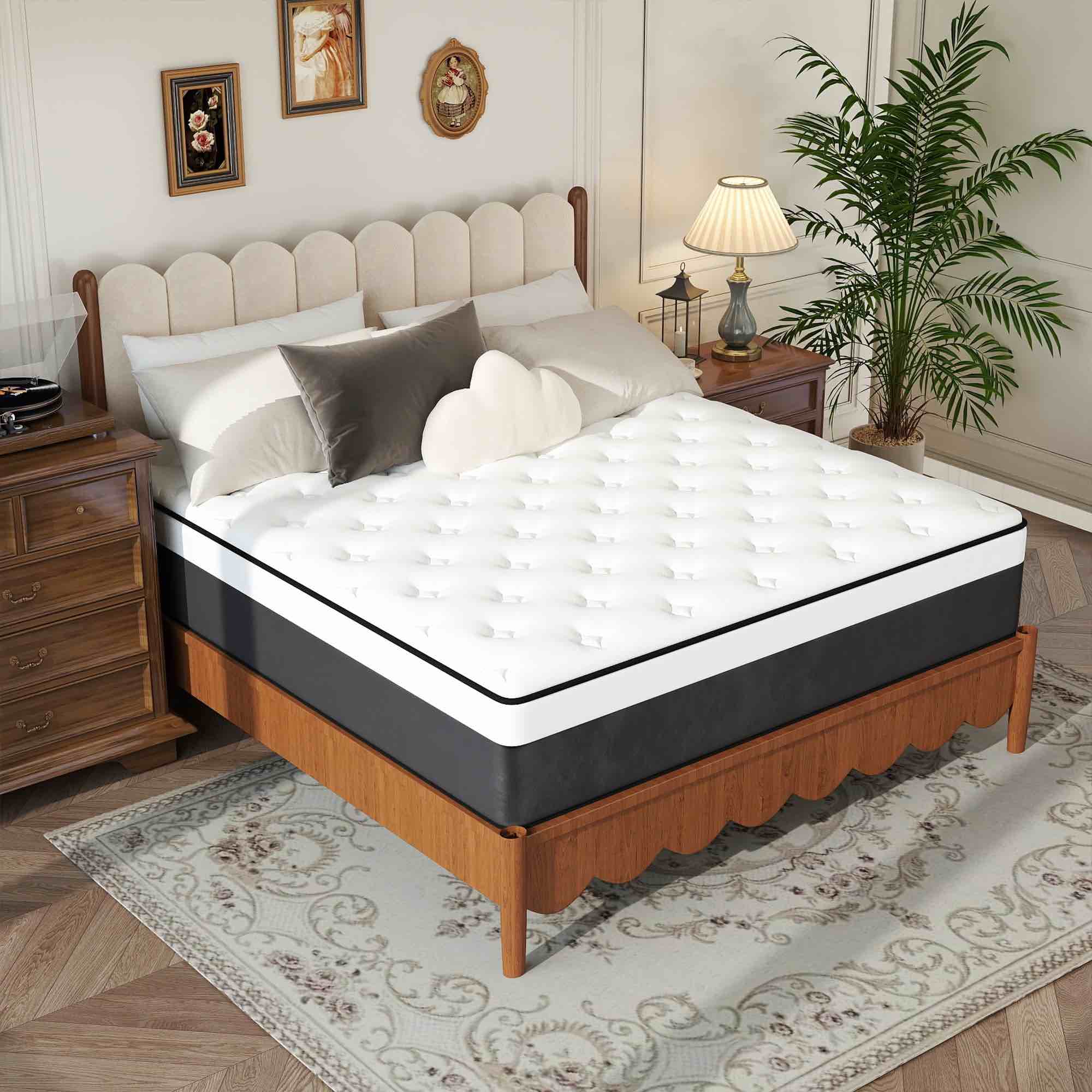 14 inch Hybrid Mattress in a Box,Medium Firm