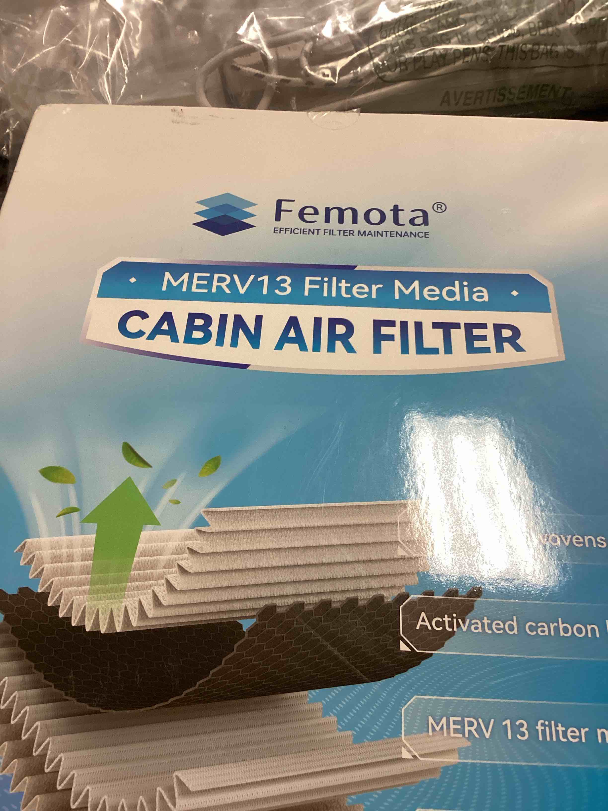 NEW Femota MERV 13 Filter Media Cabin Air Filter HCF12160S